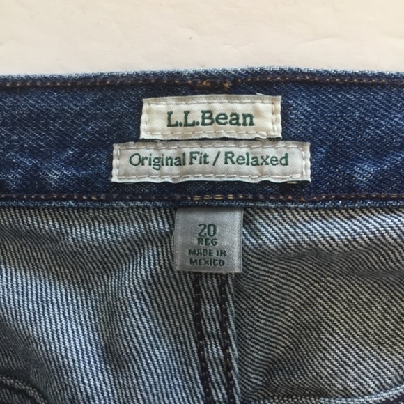 L.L. Bean Original Fit/ Relaxed Jeans Blue Size 20Reg - Picture 3 of 5